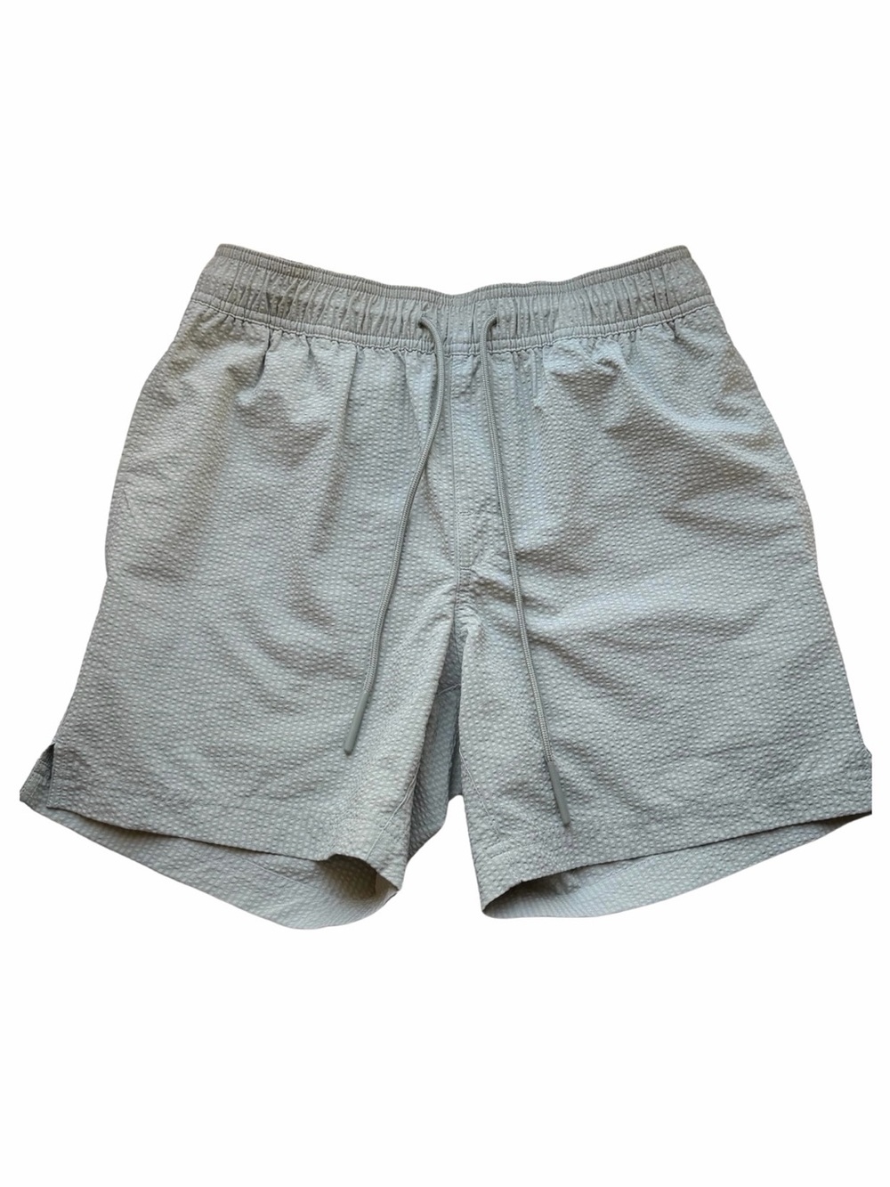 Day Dipper 6" Solid Seersucker Swim Trunks